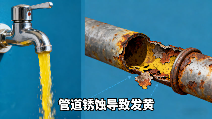 管道腐蚀导致自来水发黄