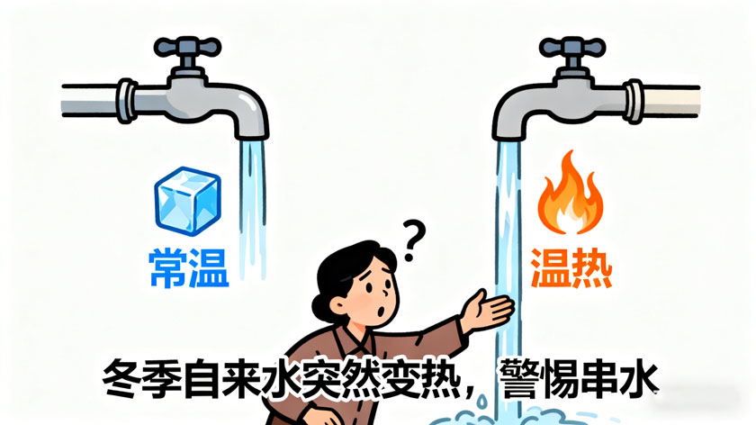 自来水变温热，常温水流变热需警惕