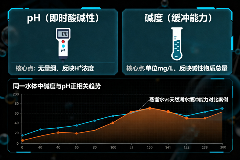 酸碱度pH和碱度的区别