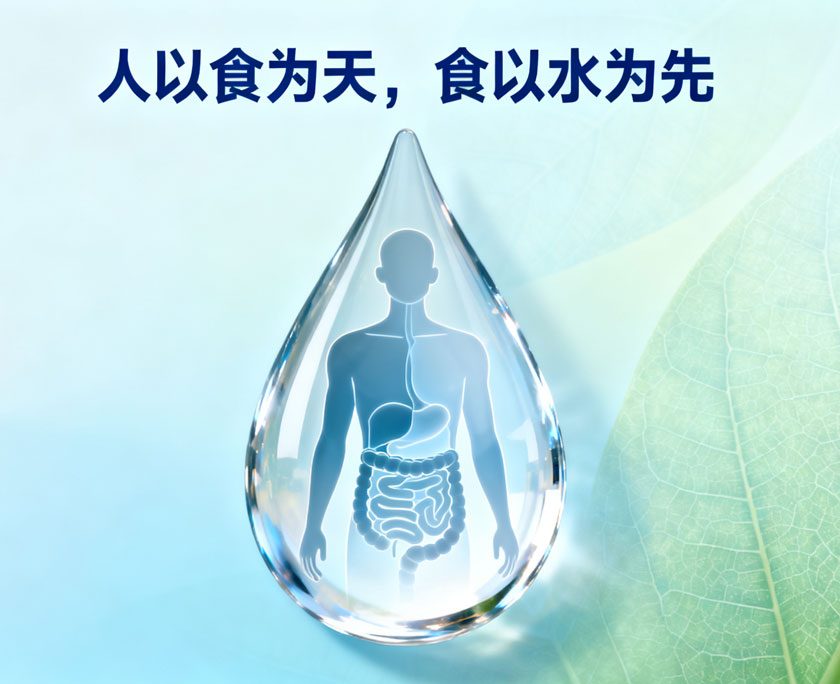 人以食为天，食以水为先