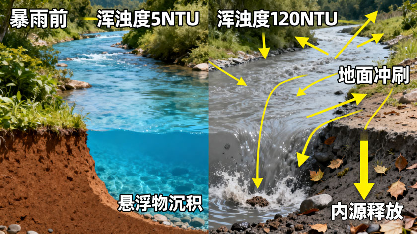 降雨对感官与物理指标的影响