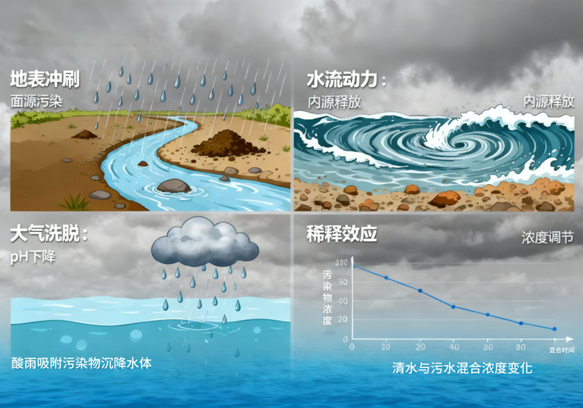 降雨影响水质的四大核心机制