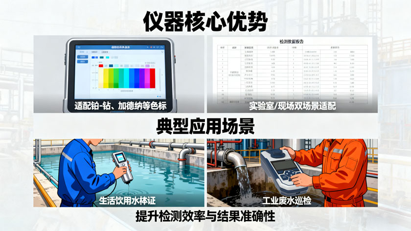 微纳VI3200型便携式色度检测仪的应用场景与优势