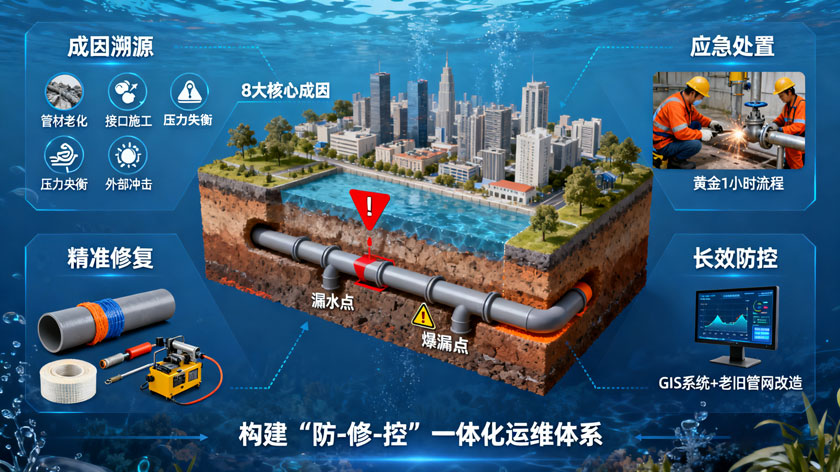 供水管网常见问题实战指南：漏水与爆漏的成因及根治方案