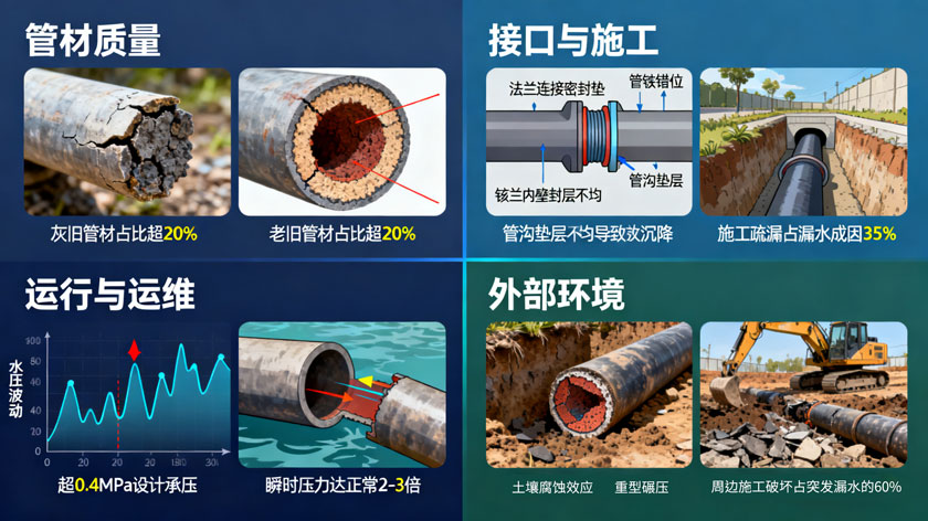 管网漏水-8-大核心成因溯源 管网漏水-8-大核心成因溯源