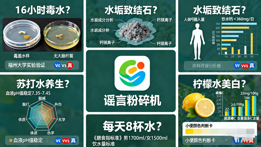 五大喝水谣言真相图解