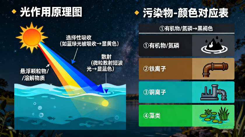 水色成因原理
