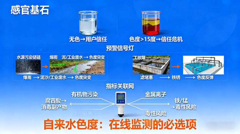 自来水色度：为何必须纳入在线监测体系？